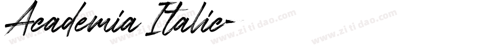 Academia Italic字体转换